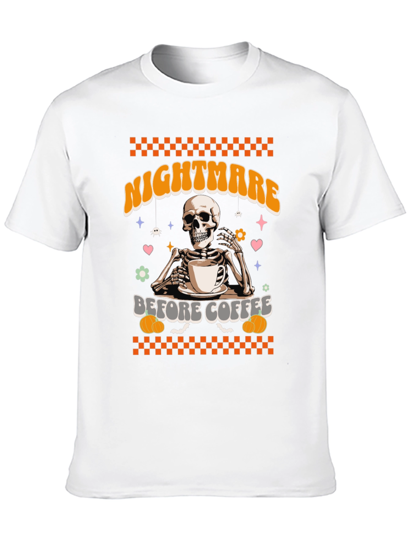 Nightmare Before Coffee Skeleton Graphic Tee