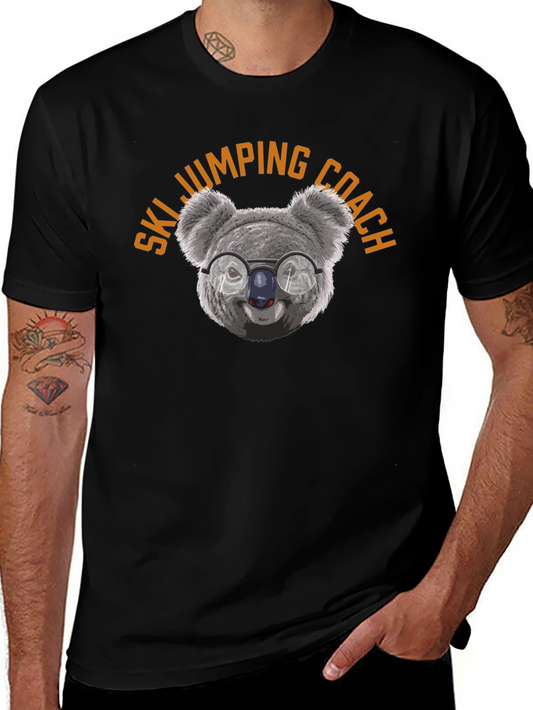 Ski Jumping Coach Koala Bear T-Shirt