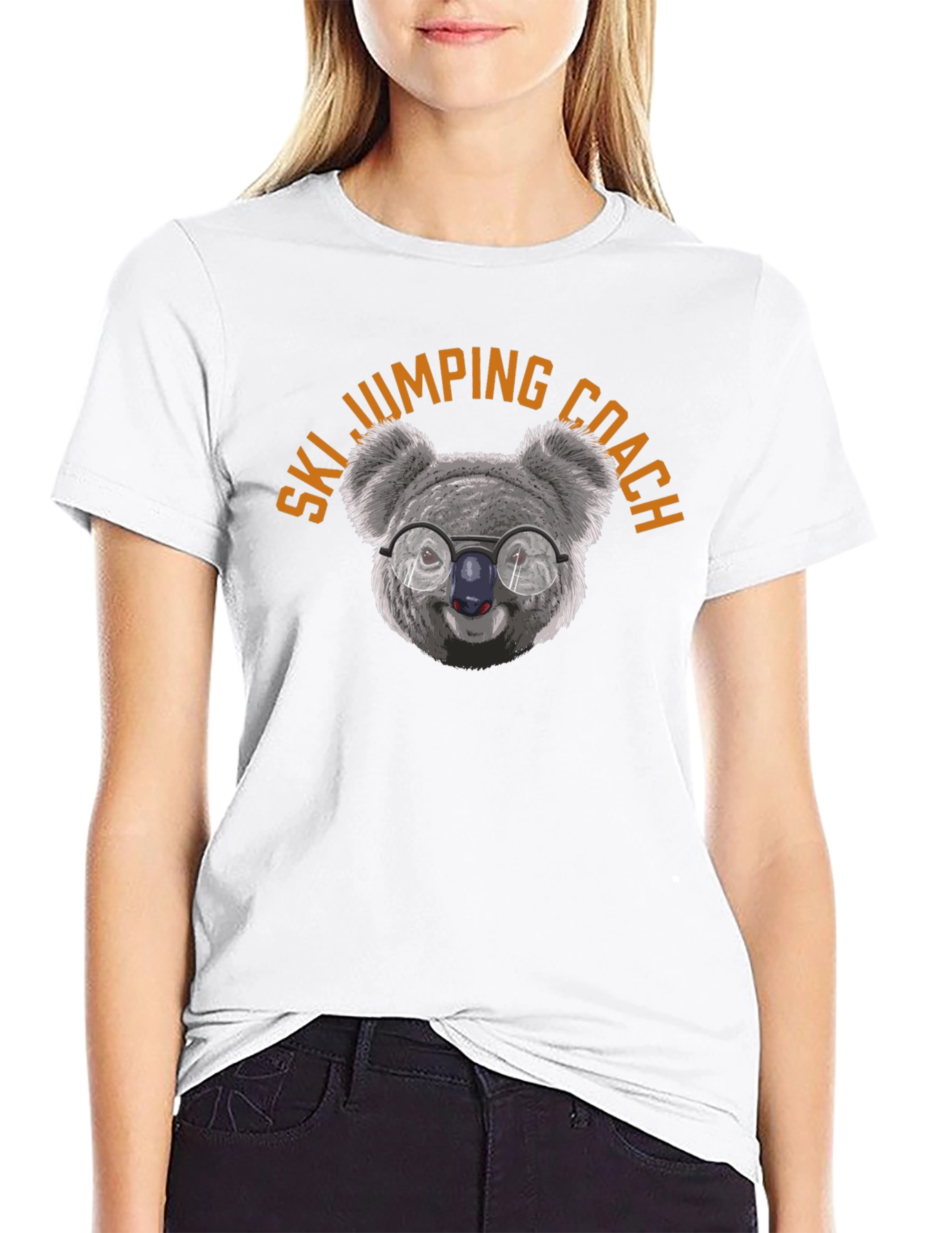 Ski Jumping Coach Koala Bear T-Shirt