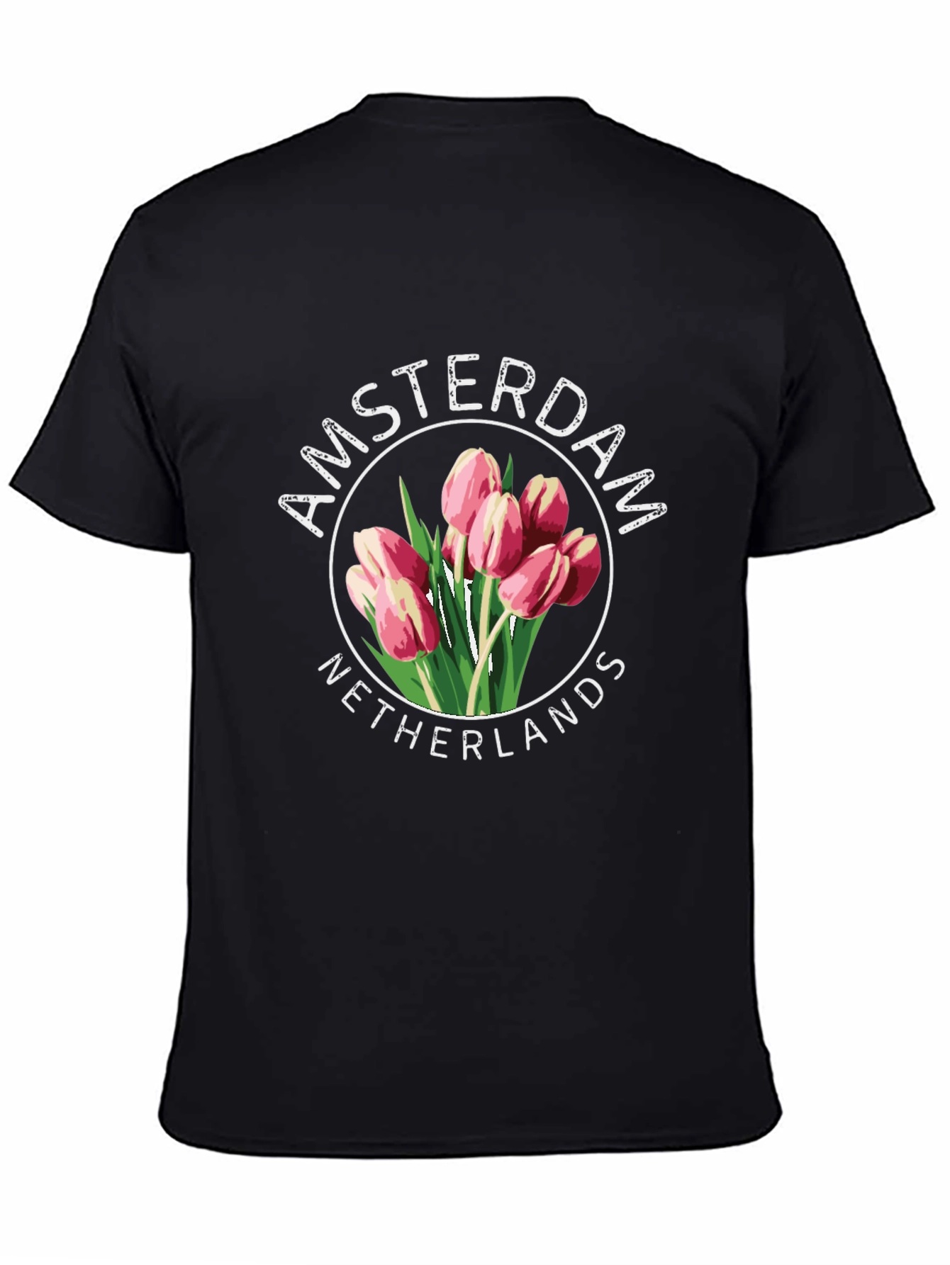 Amsterdam Netherlands Tulip Graphic T-Shirt