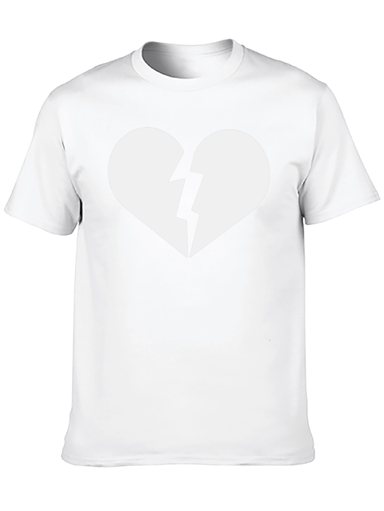 Broken Heart Graphic T-Shirt - Trendy Casual Tee