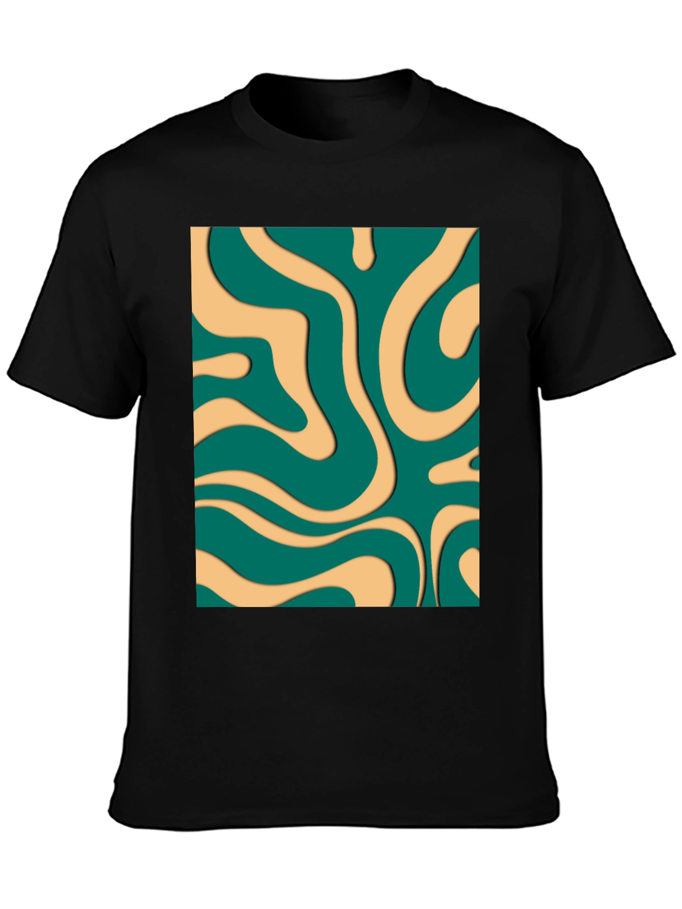 Groovy Swirl Graphic Tee - Retro Style