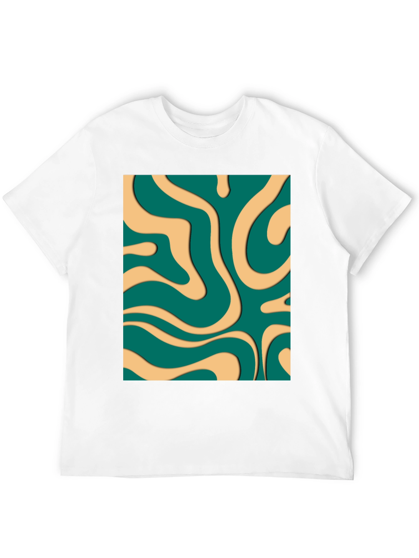 Groovy Swirl Graphic Tee - Retro Style