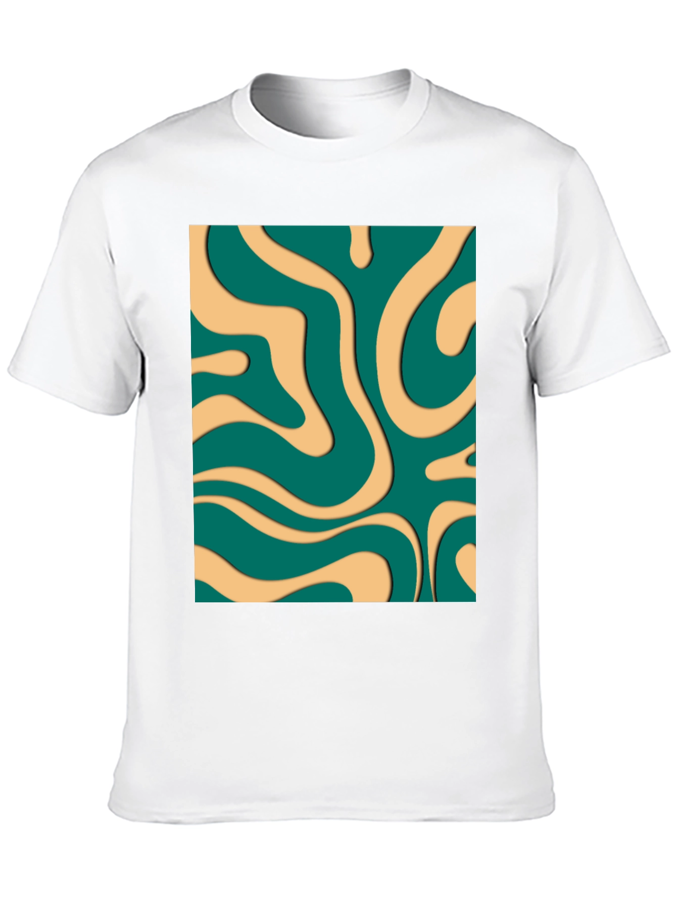 Groovy Swirl Graphic Tee - Retro Style