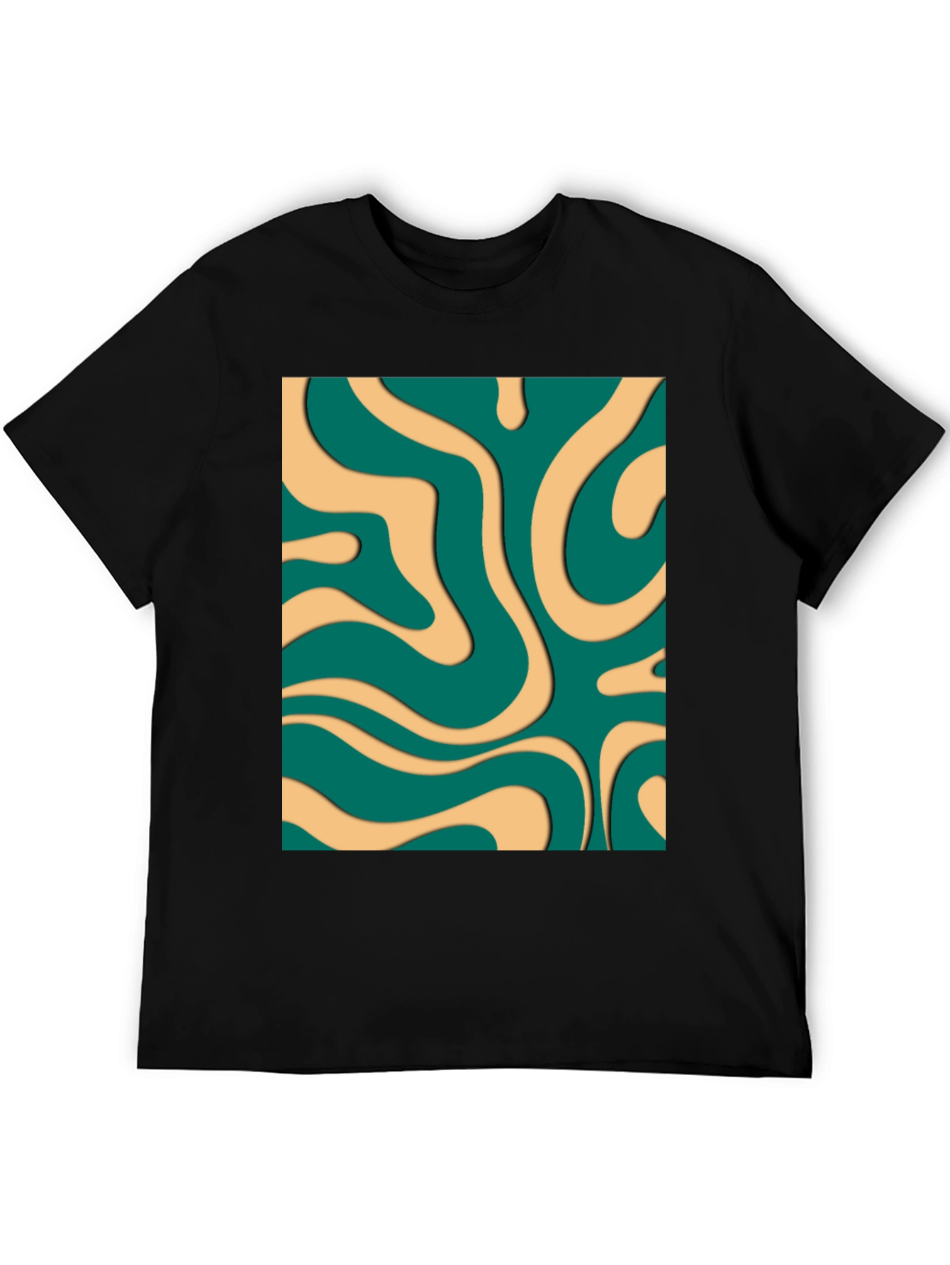 Groovy Swirl Graphic Tee - Retro Style