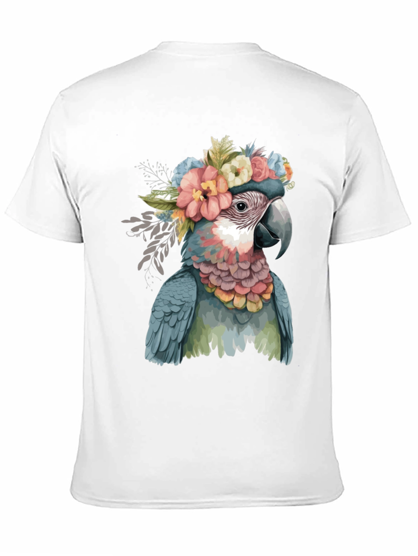 Parrot in Flowers Graphic Tee