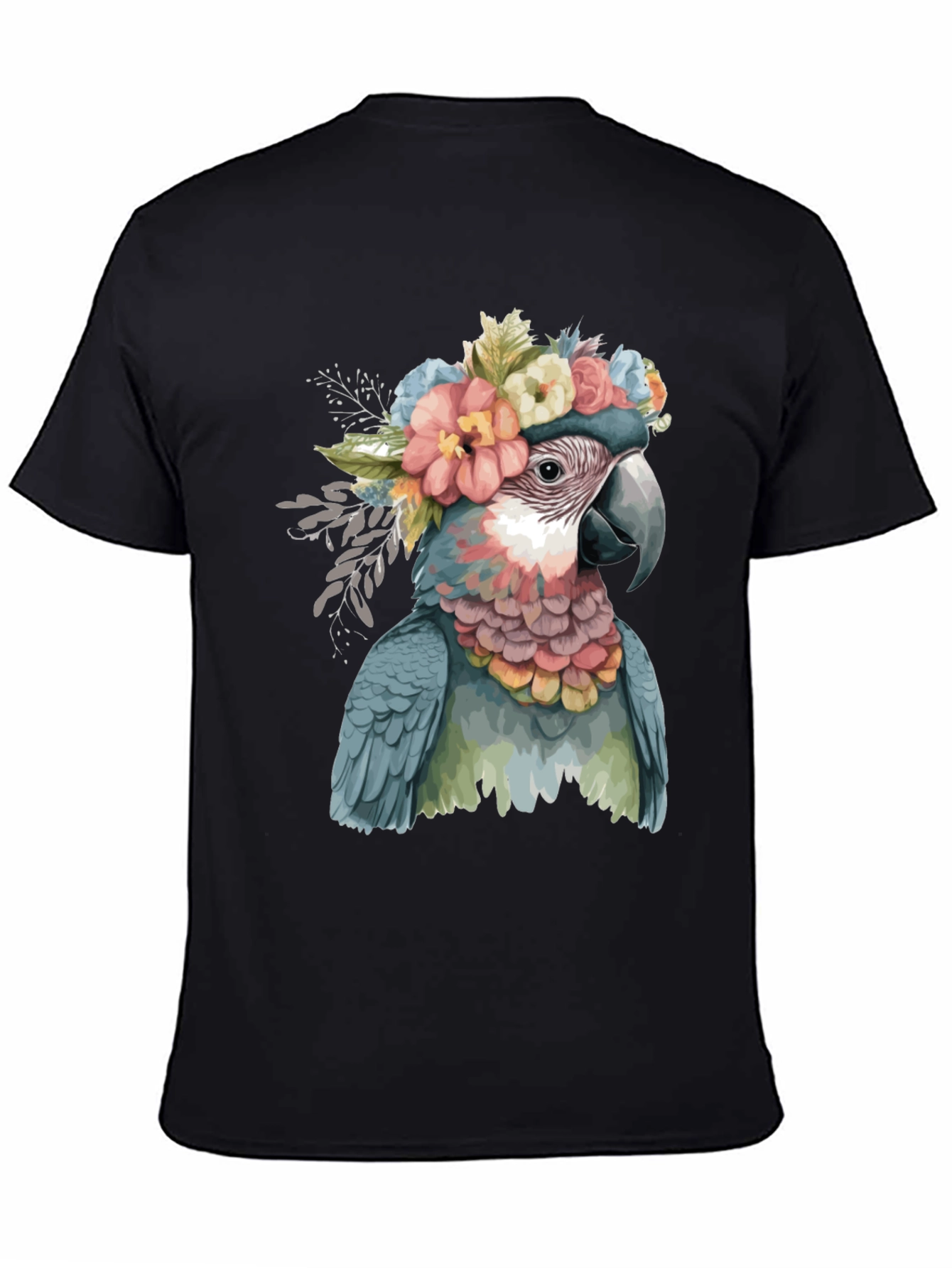 Parrot in Flowers Graphic Tee
