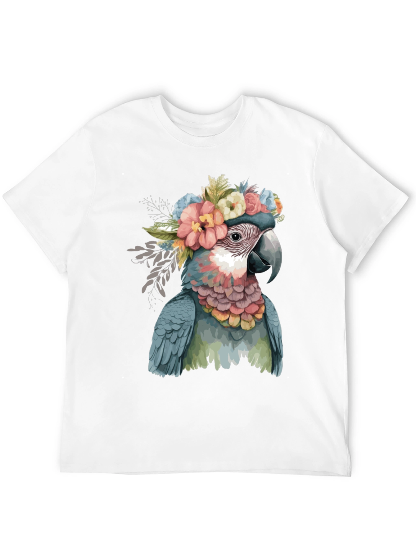 Parrot in Flowers Graphic Tee