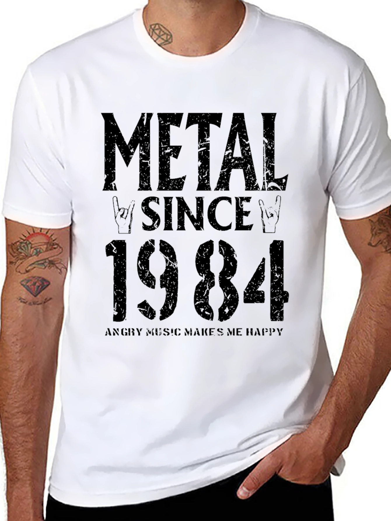 Metal Since 1984 Graphic Tee - Black T-Shirt