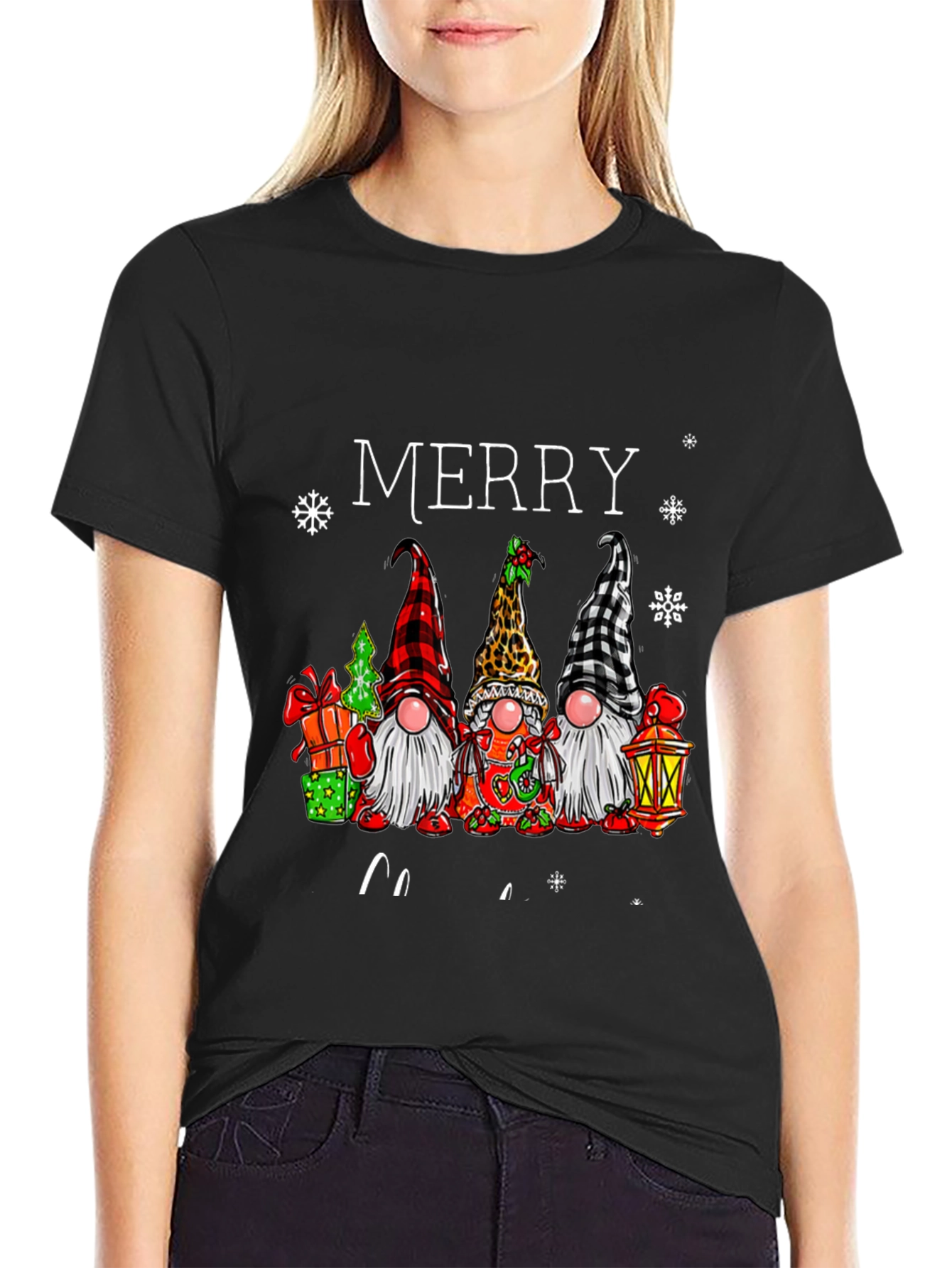 Merry Christmas Gnomes Graphic T-Shirt