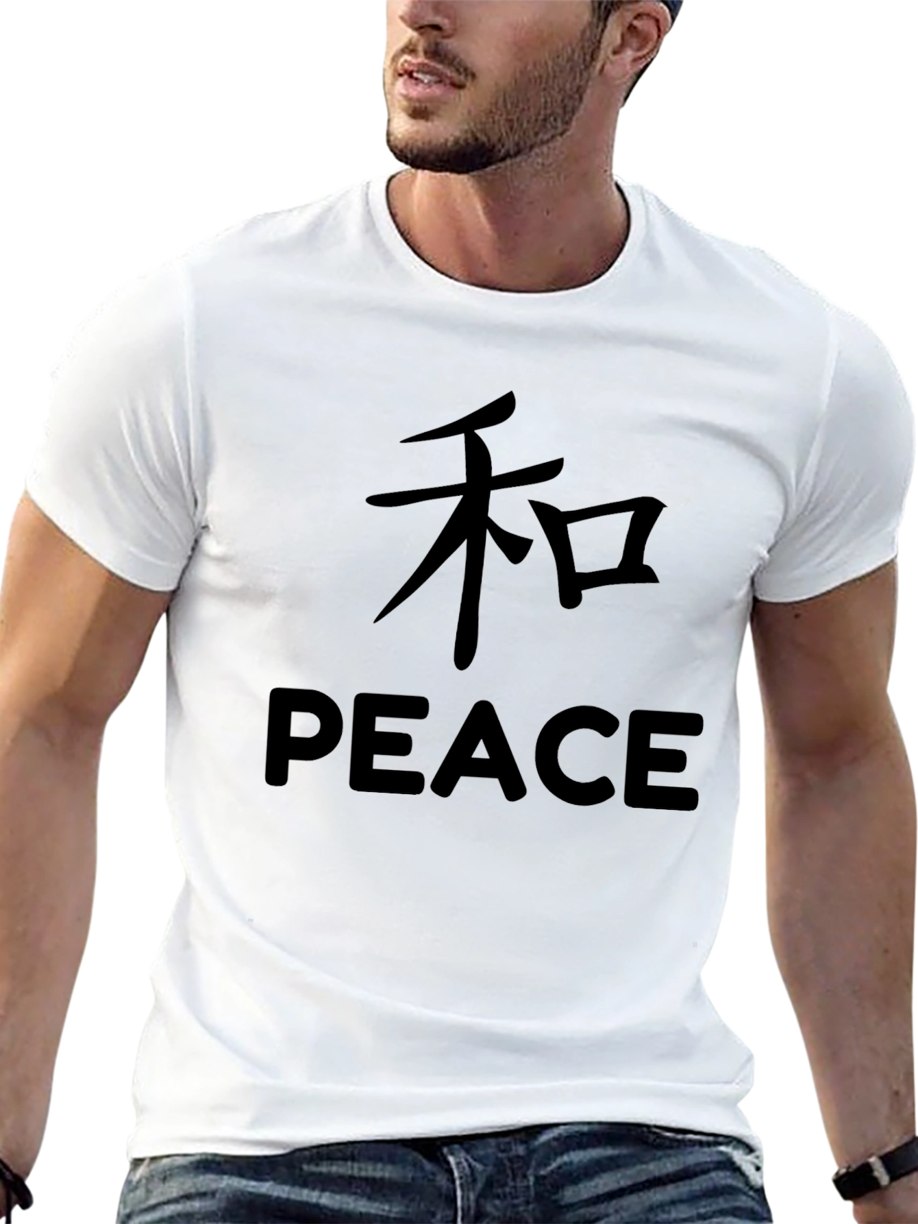 Peace Graphic Tee - Black