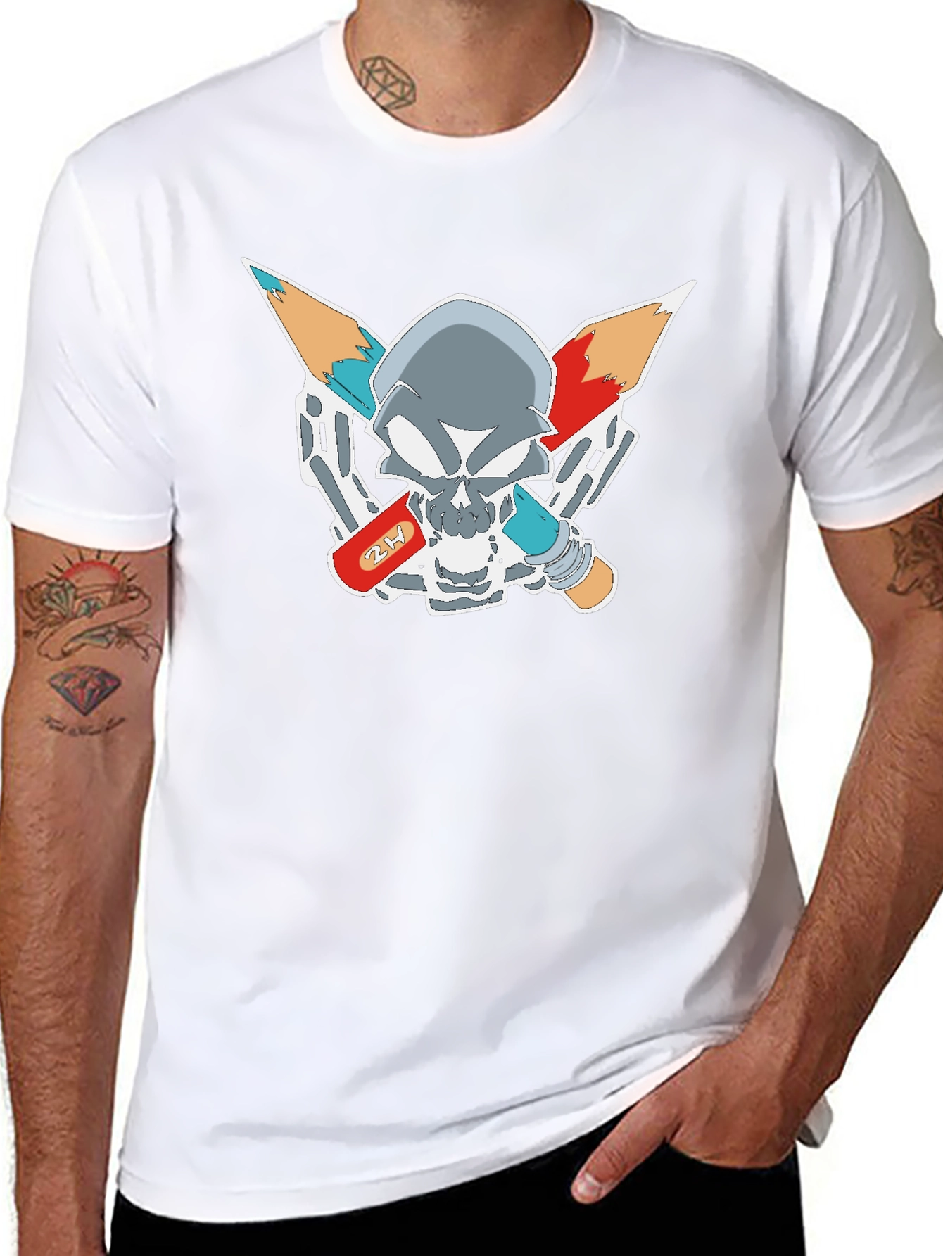 Skull & Pencil Graphic Tee - Artist Edition