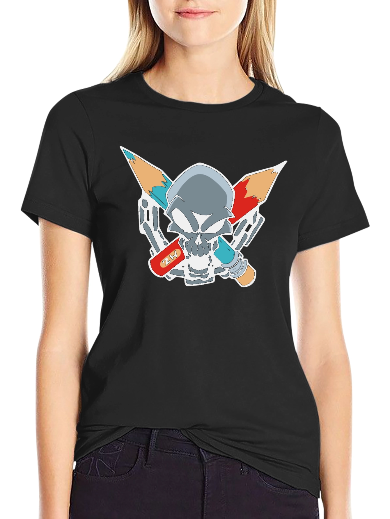 Skull & Pencil Graphic Tee - Artist Edition