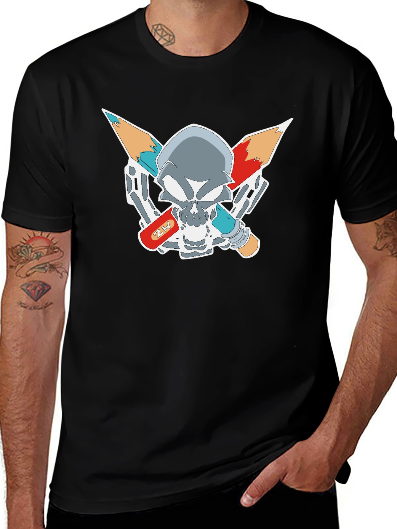 Skull & Pencil Graphic Tee - Artist Edition