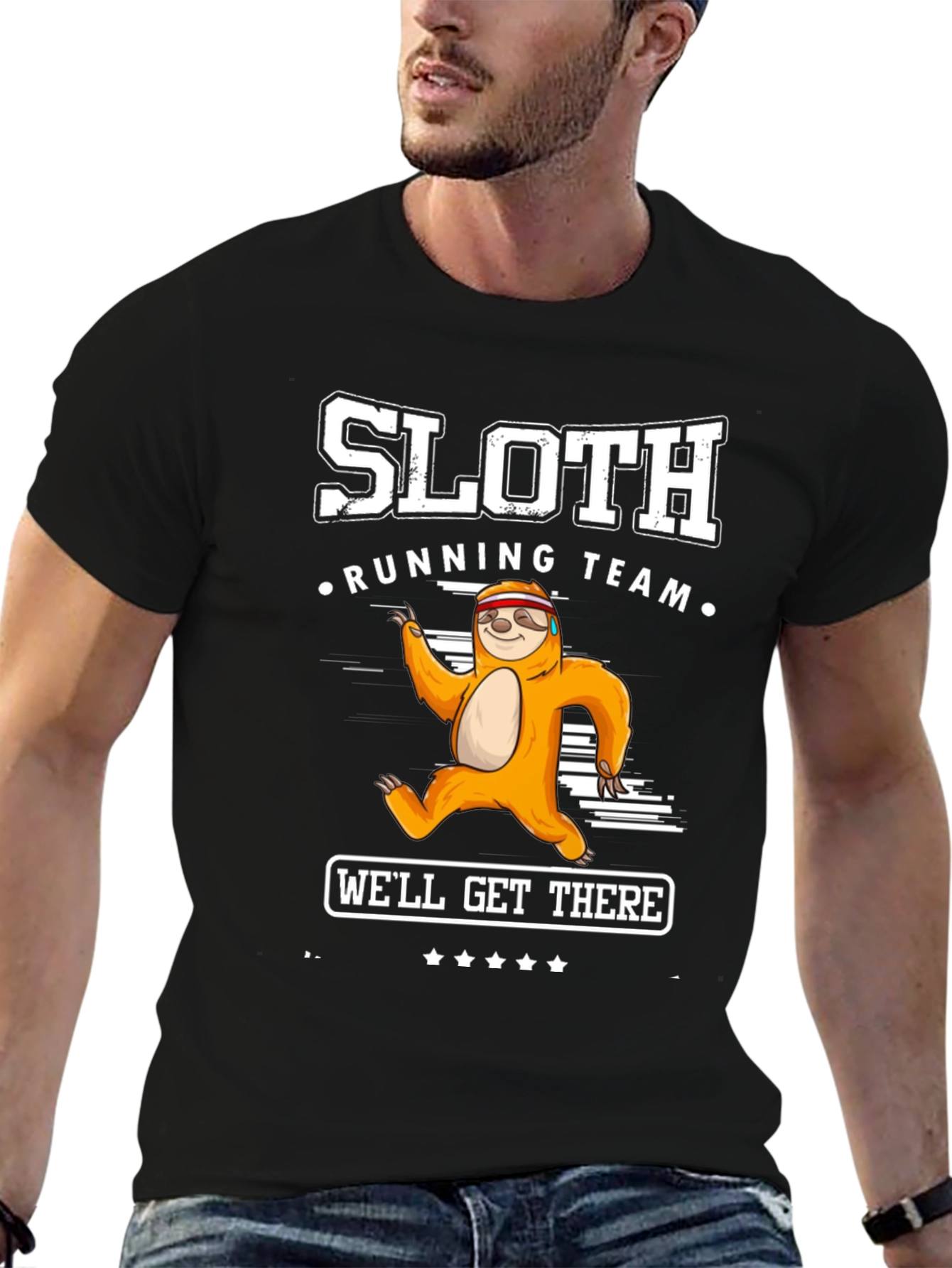 Sloth Running Team Graphic Tee - Well Get There!