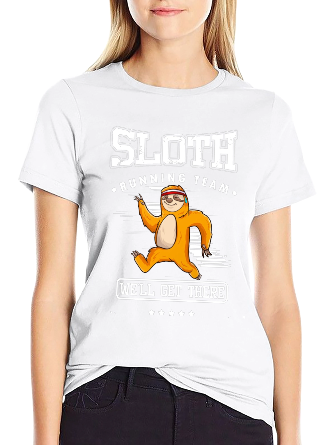 Sloth Running Team Graphic Tee - Well Get There!