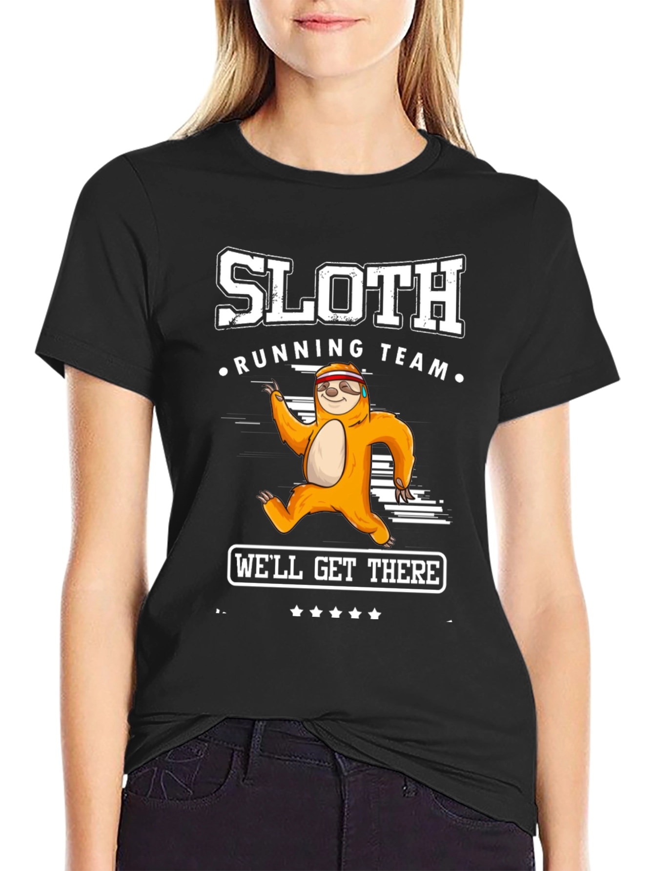 Sloth Running Team Graphic Tee - Well Get There!