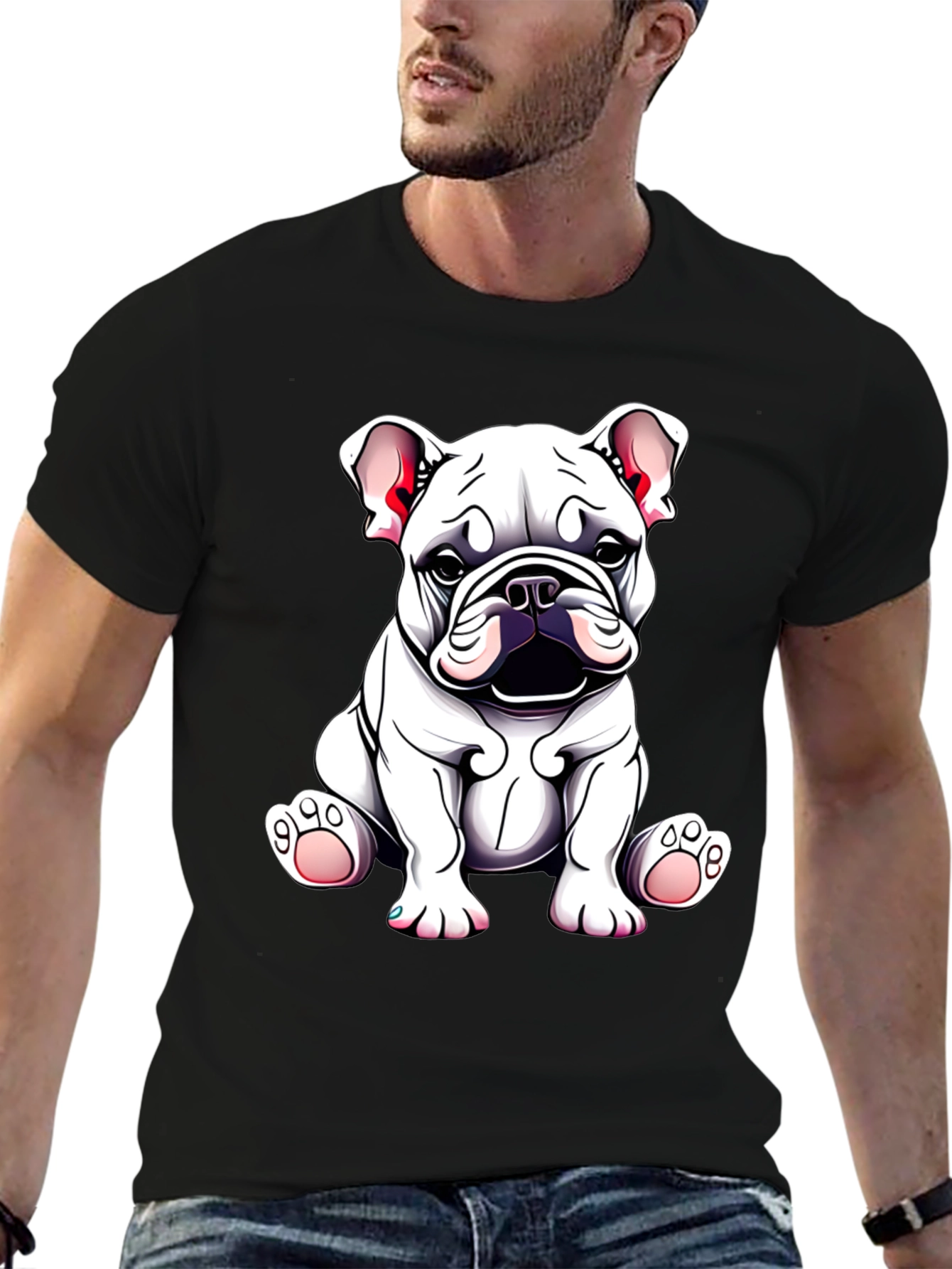 Bulldog Puppy Graphic Tee - Cute Dog Lover Shirt