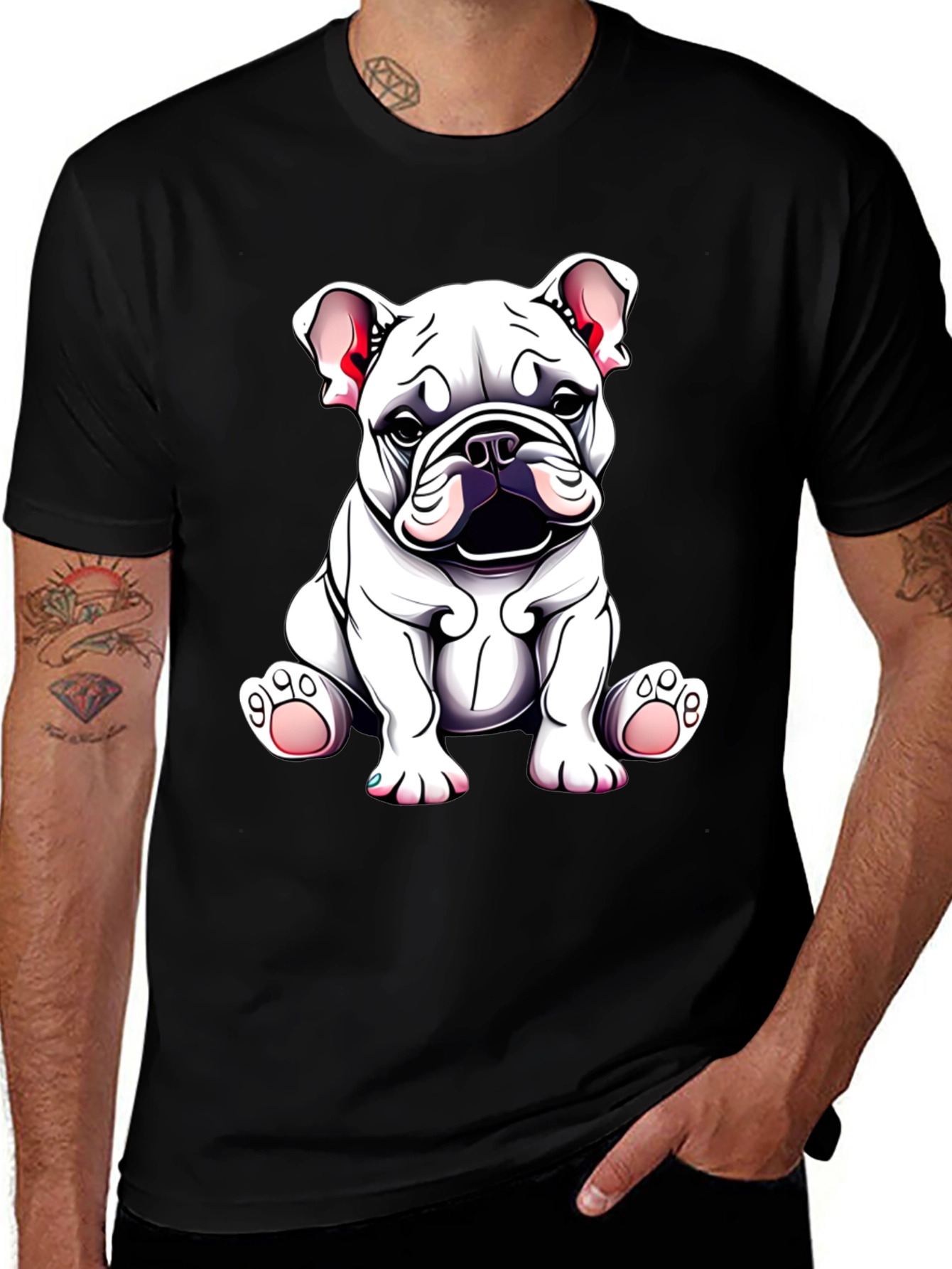 Bulldog Puppy Graphic Tee - Cute Dog Lover Shirt