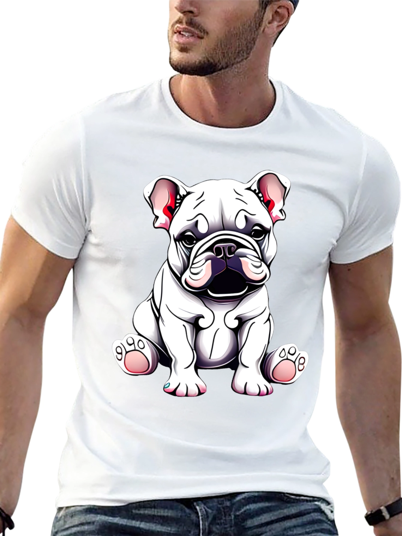 Bulldog Puppy Graphic Tee - Cute Dog Lover Shirt