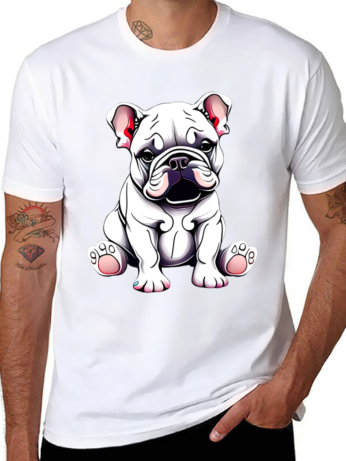 Bulldog Puppy Graphic Tee - Cute Dog Lover Shirt
