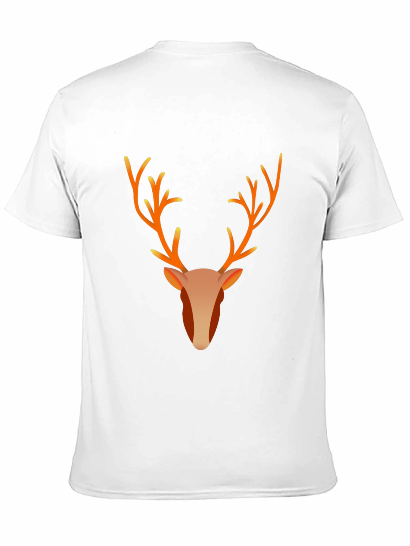 Reindeer Graphic Tee - Black Cotton Blend T-Shirt