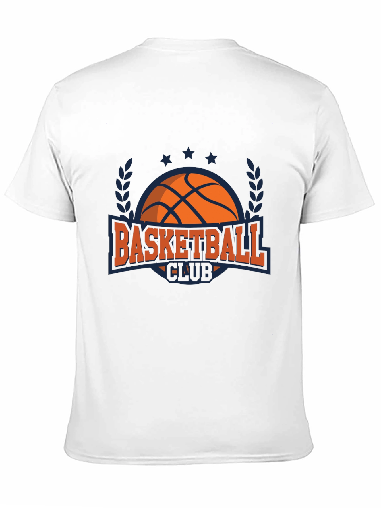 Basketball Club Graphic Tee - Black Cotton T-Shirt