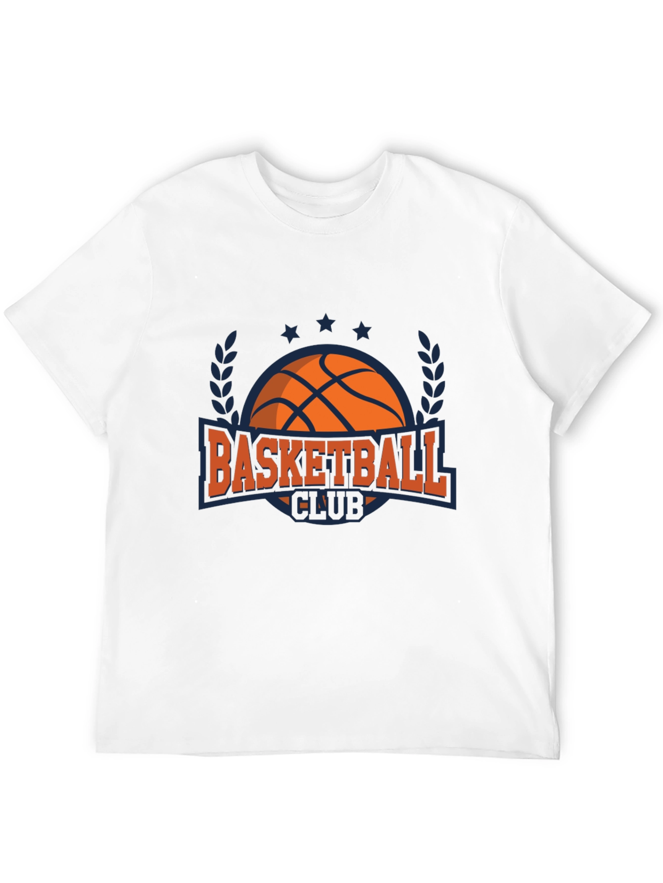 Basketball Club Graphic Tee - Black Cotton T-Shirt