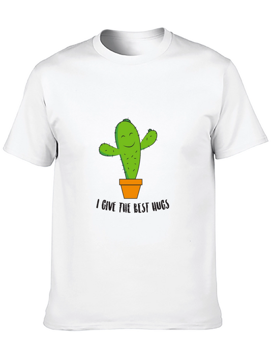 Cactus Hugs Graphic T-Shirt - Comfort & Style