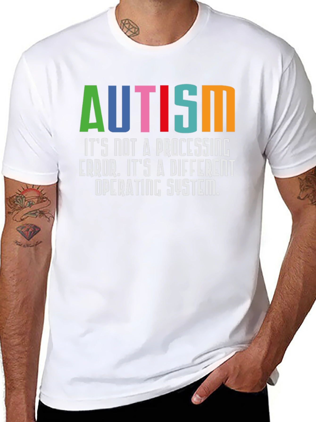 Autism Awareness T-Shirt - Its a Different Operating System