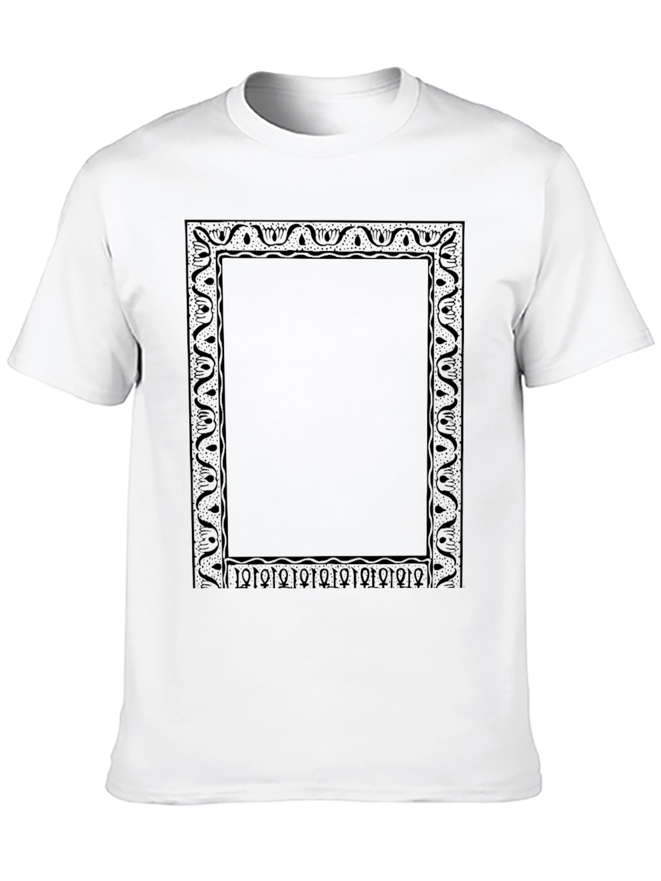 Ornate Frame Graphic Tee - Classic Black