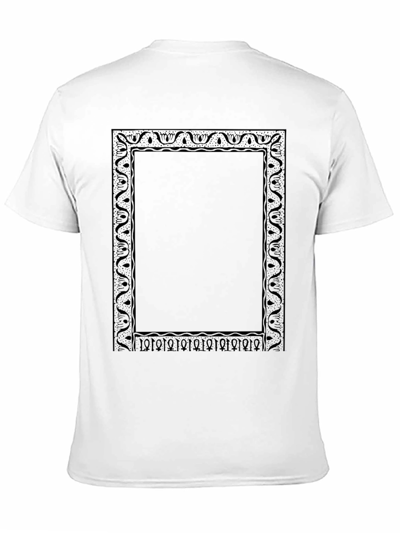 Ornate Frame Graphic Tee - Classic Black