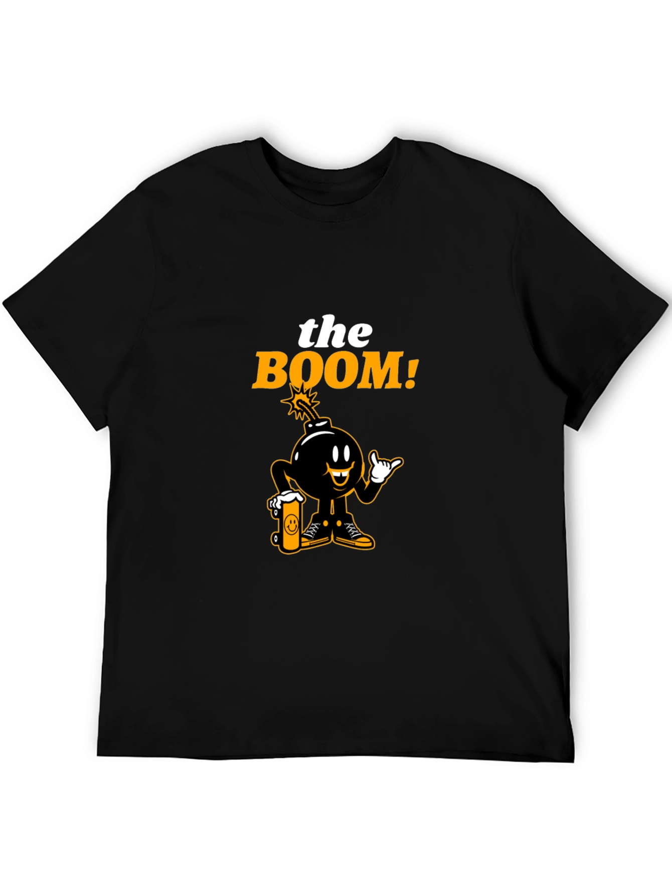 The Boom! Graphic Print Black T-Shirt