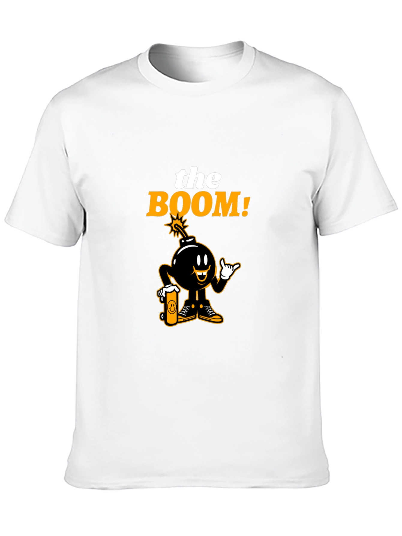 The Boom! Graphic Print Black T-Shirt
