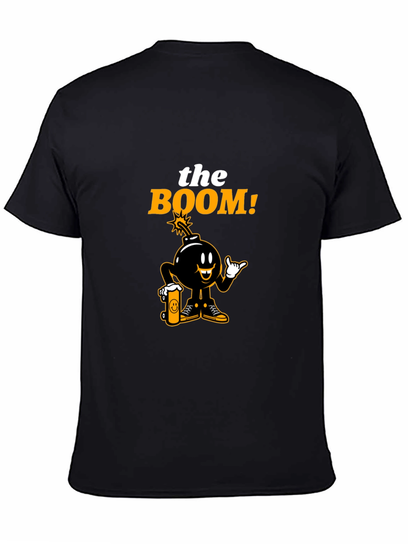 The Boom! Graphic Print Black T-Shirt
