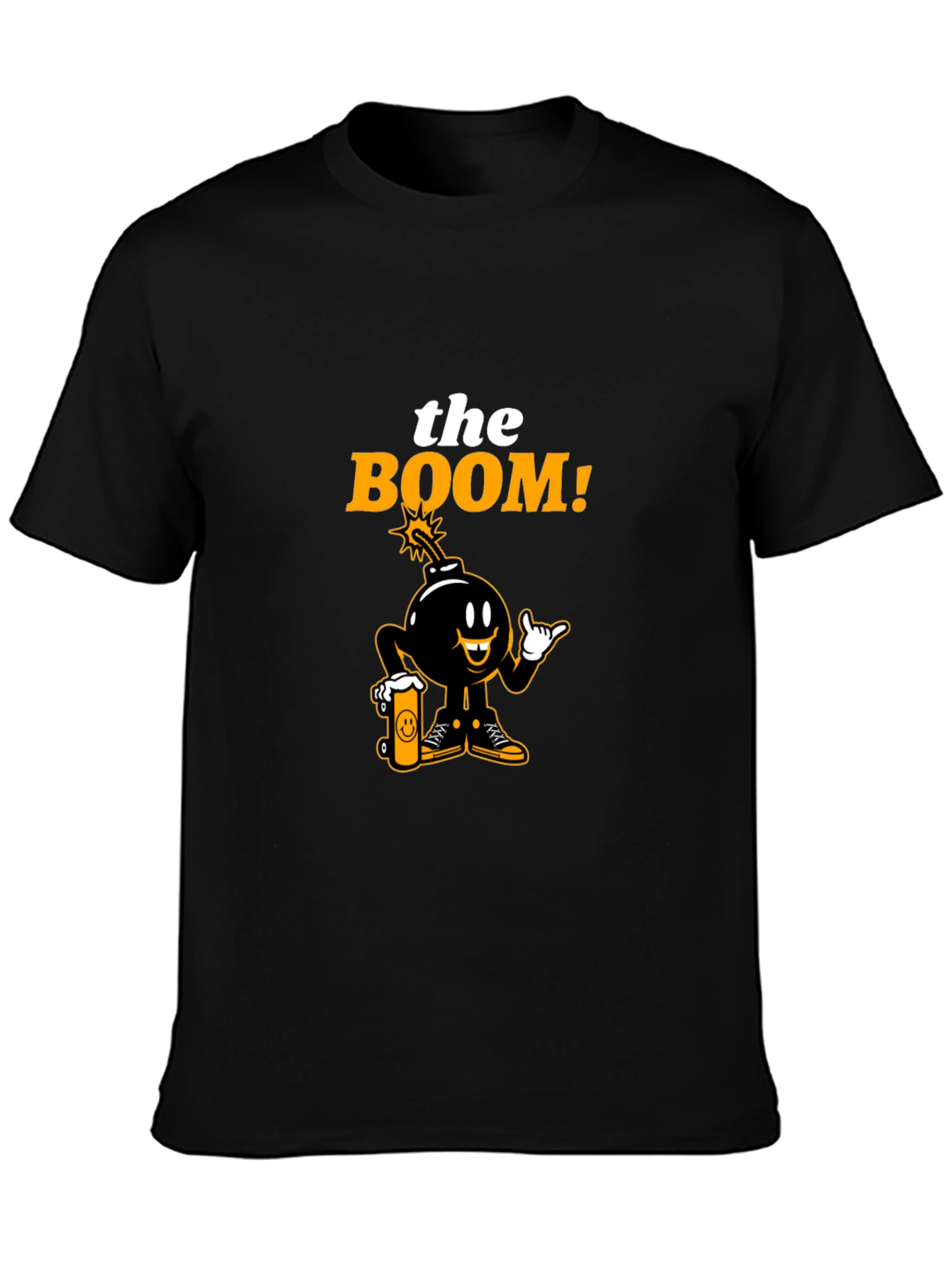 The Boom! Graphic Print Black T-Shirt