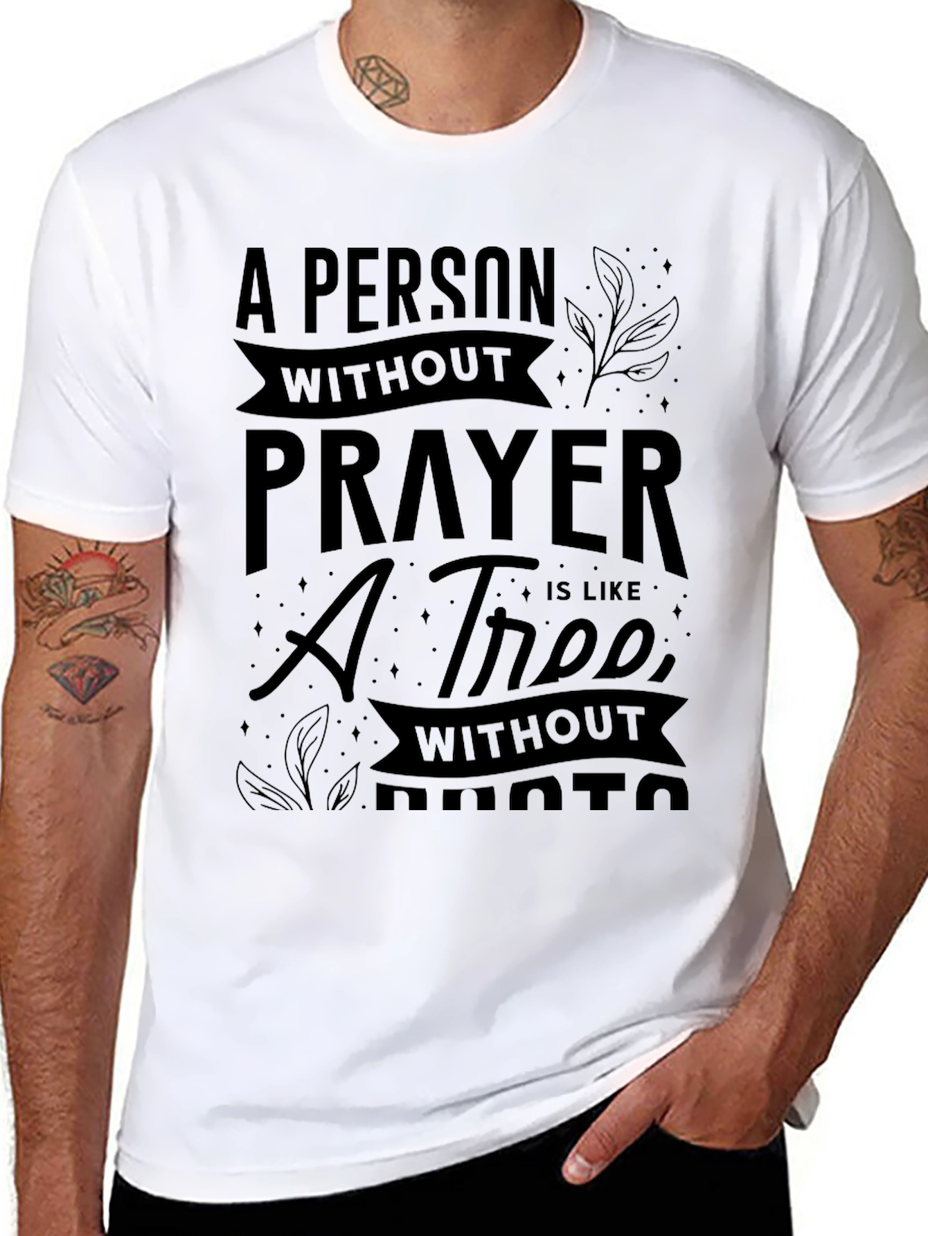 Prayer Tree Black Graphic Tee