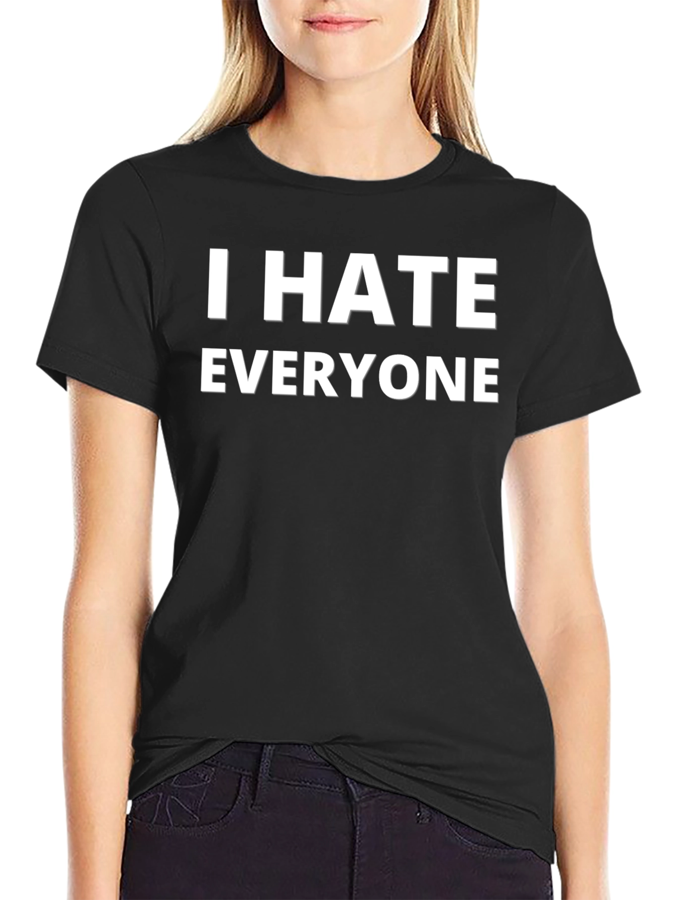 I HATE EVERYONE Funny Graphic Novelty T-Shirt