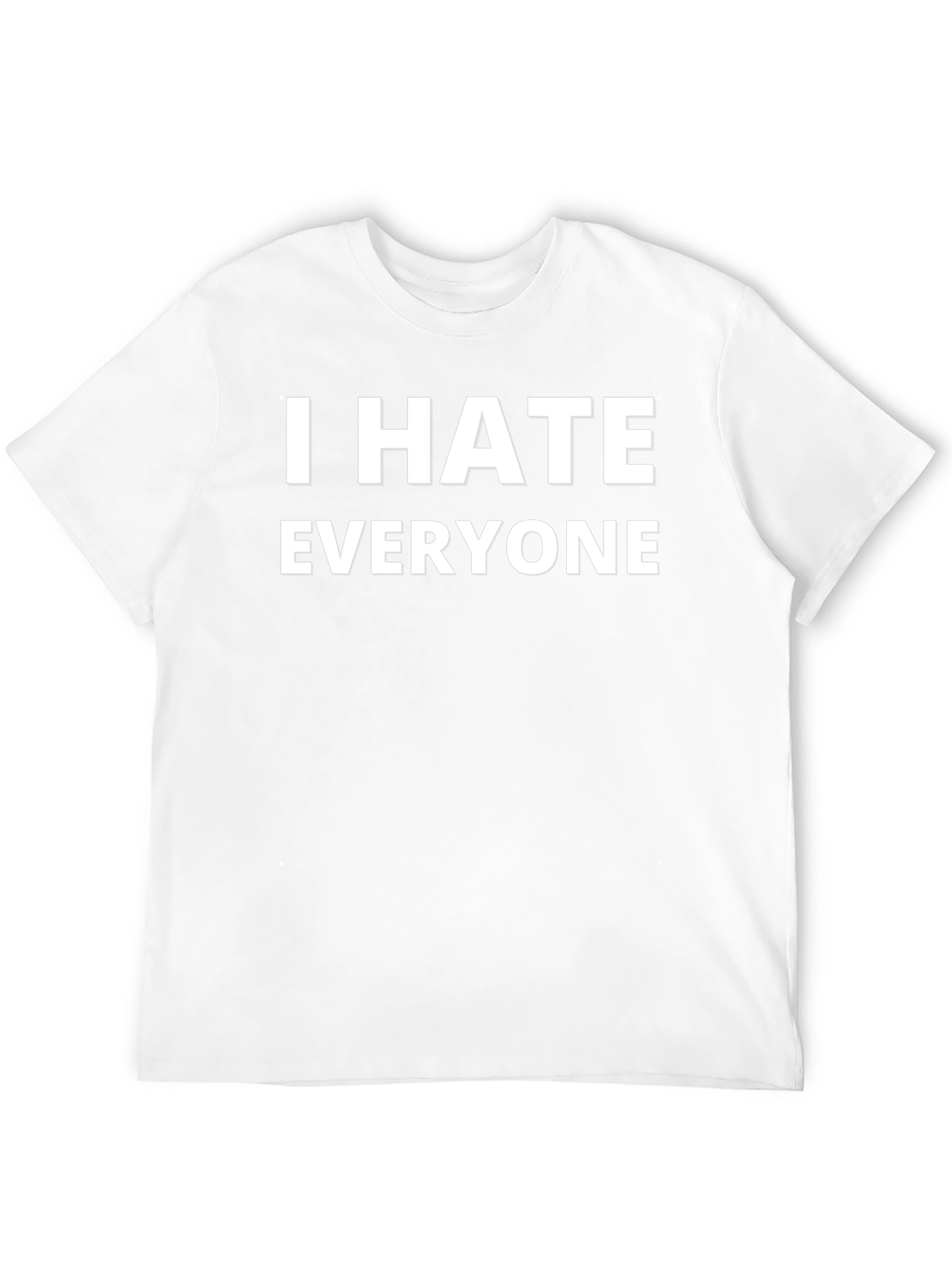 I HATE EVERYONE Funny Graphic Novelty T-Shirt