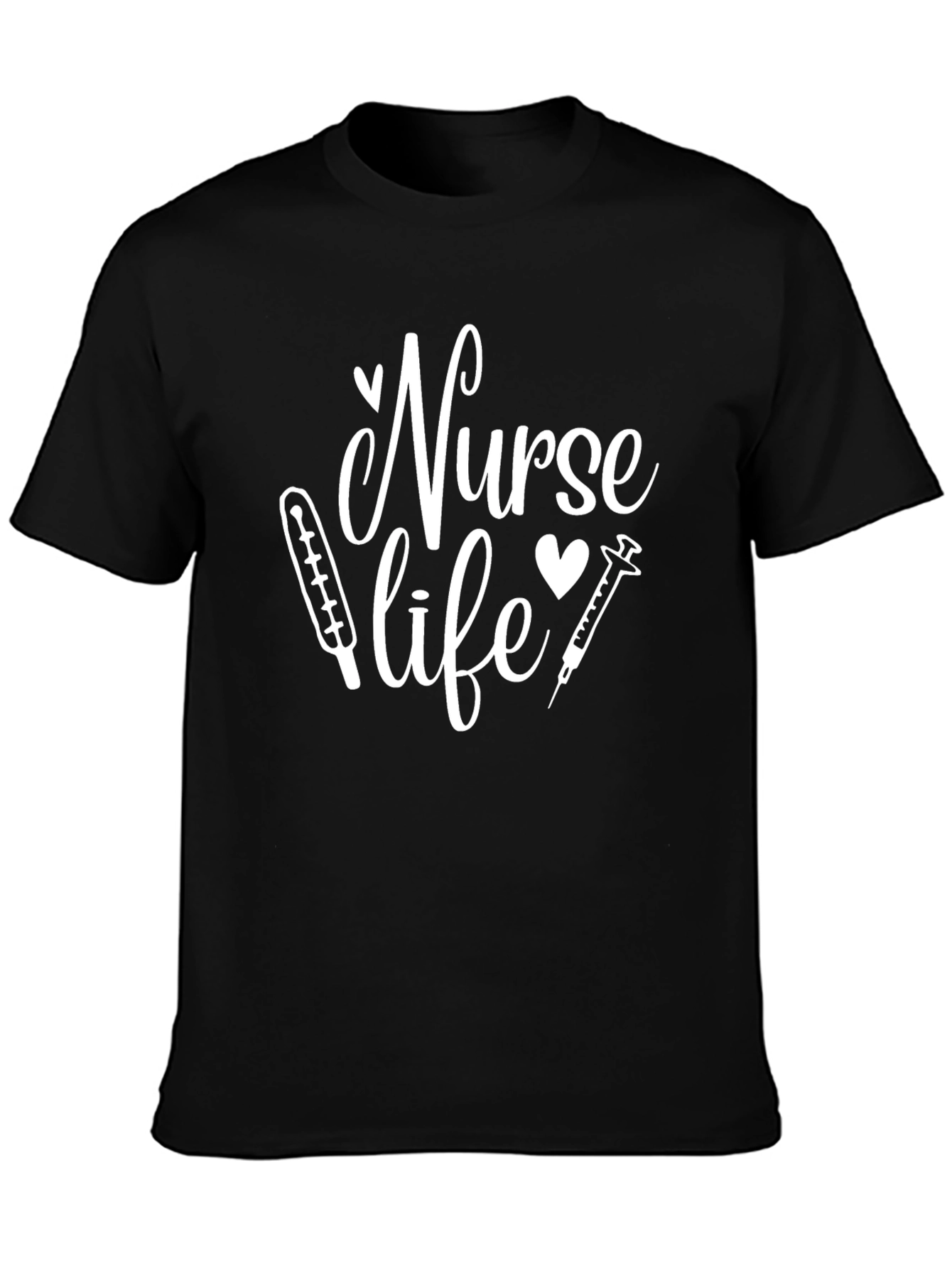 Nurse Life T-Shirt - Black Graphic Tee