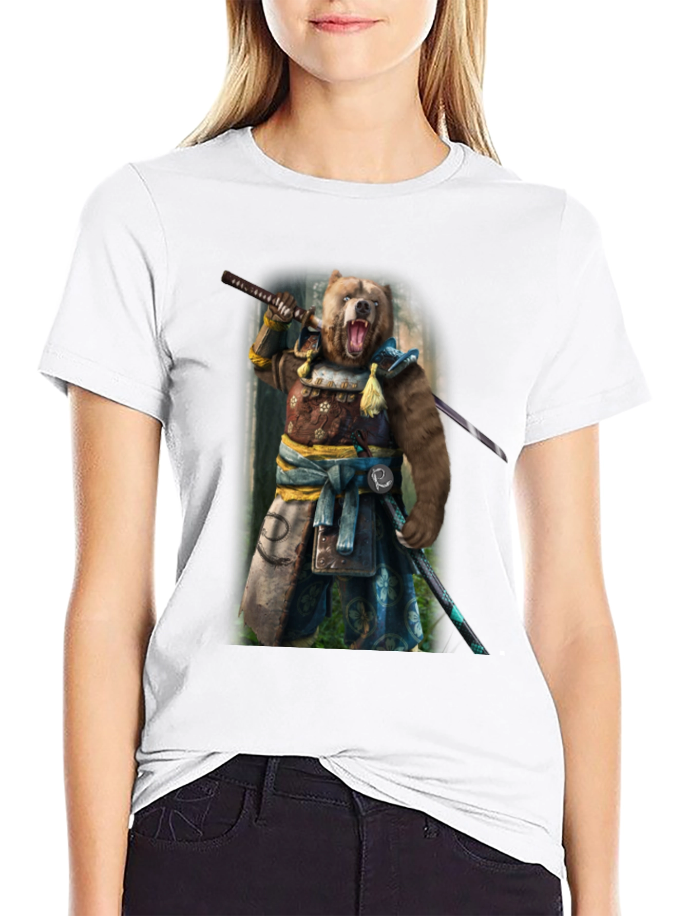 Bear Samurai T-Shirt - Unique Graphic Tee