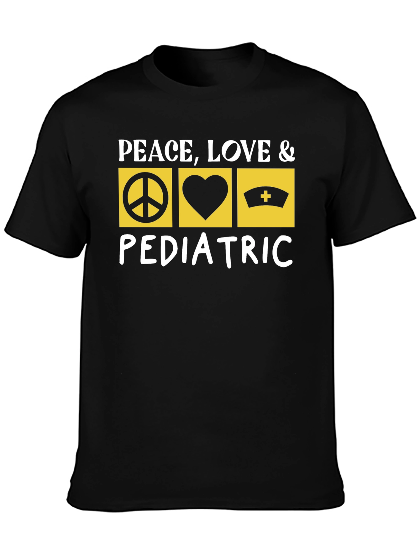Peace Love Pediatric T-Shirt Nurse Doctor Gift
