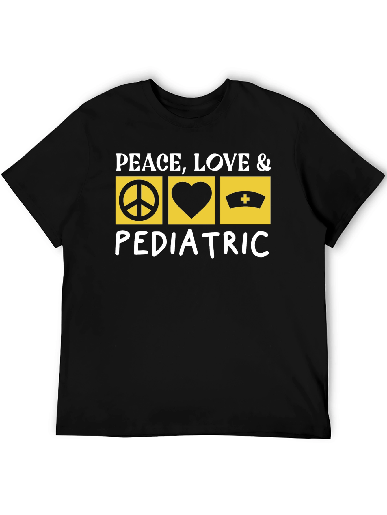 Peace Love Pediatric T-Shirt Nurse Doctor Gift