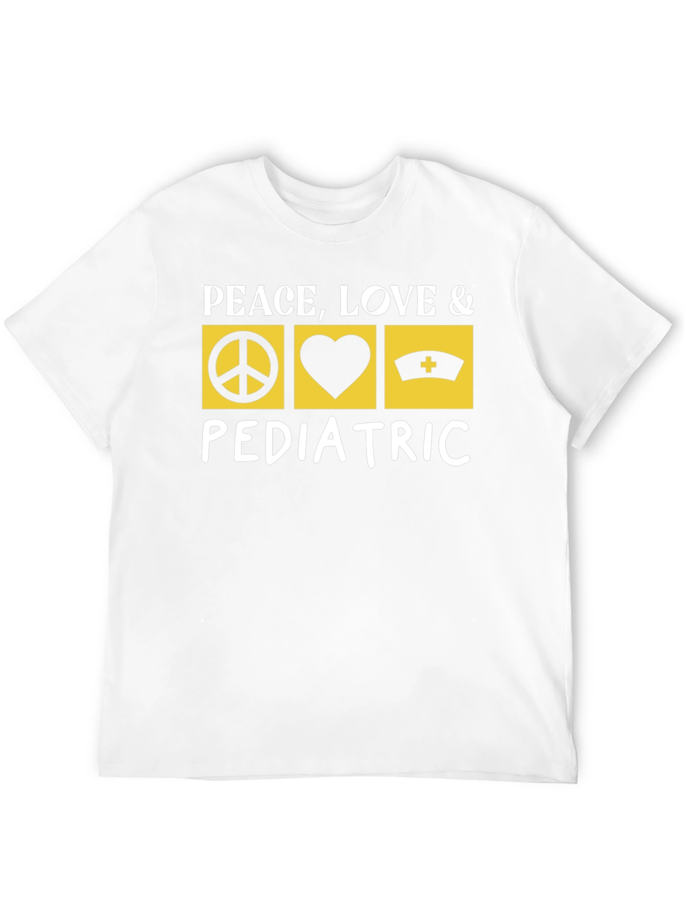 Peace Love Pediatric T-Shirt Nurse Doctor Gift