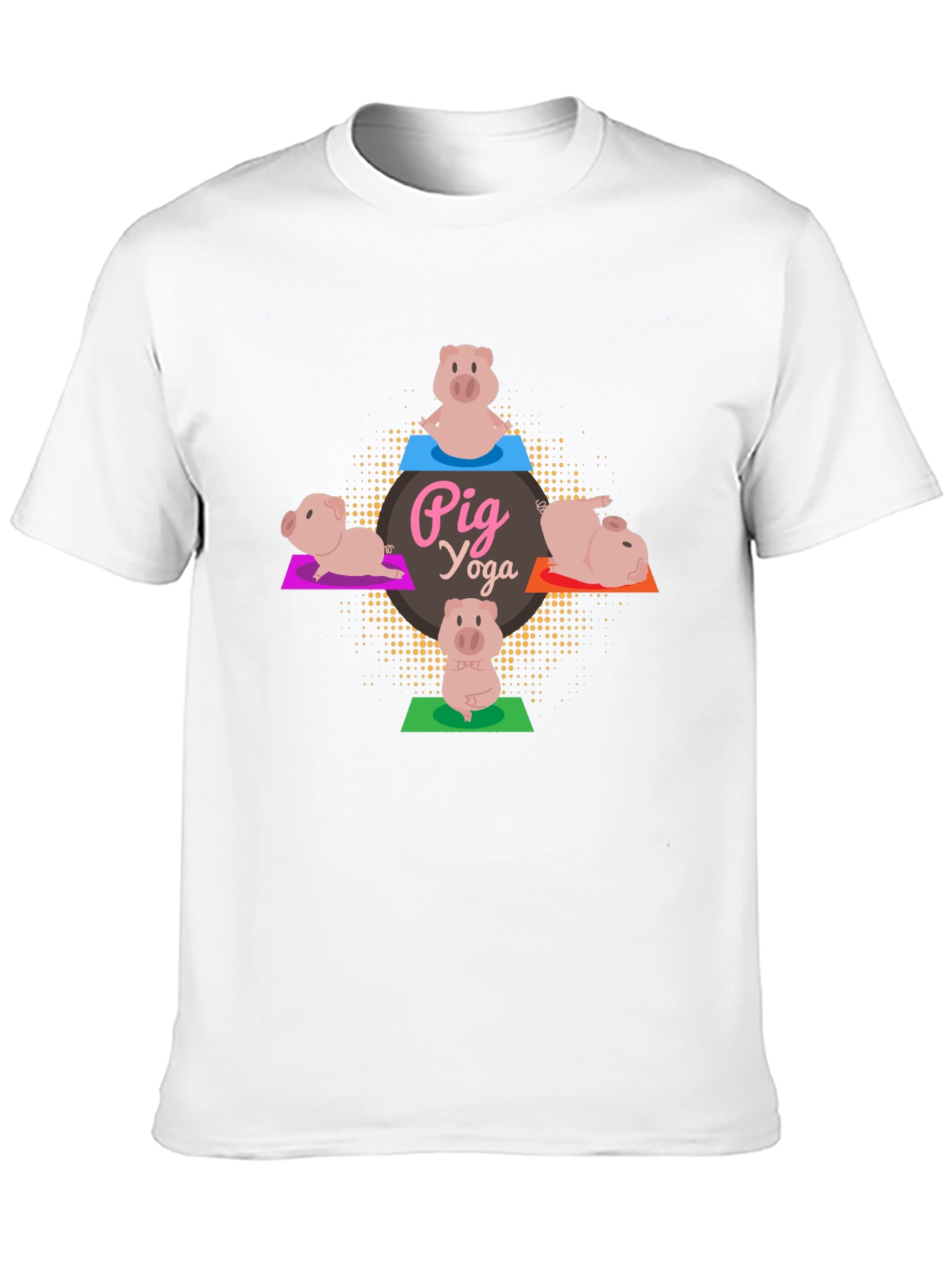 Pig Yoga Black T-Shirt - Funny Graphic Tee