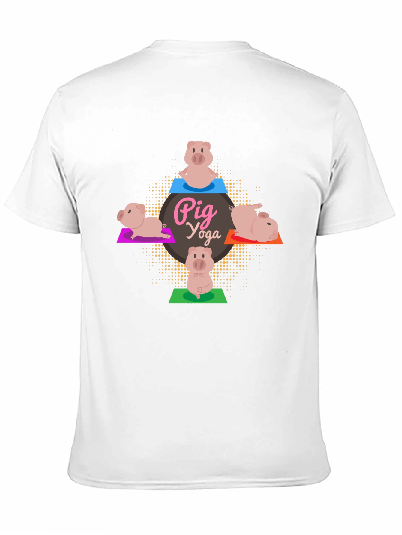 Pig Yoga Black T-Shirt - Funny Graphic Tee
