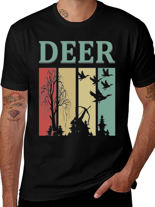 Vintage Deer Hunting Graphic Tee