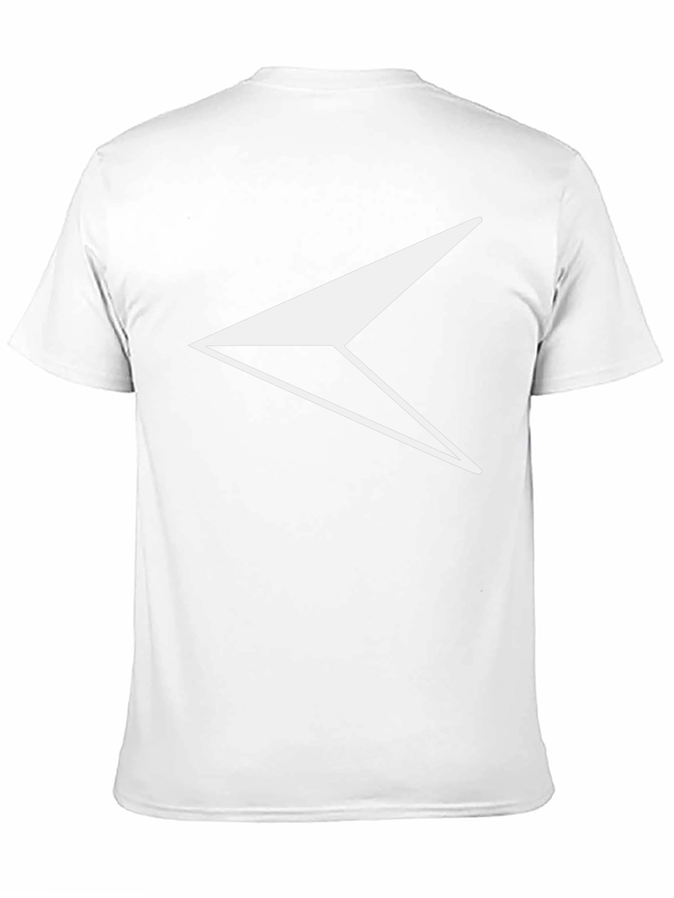Modern Geometric Arrow Graphic Tee - Black