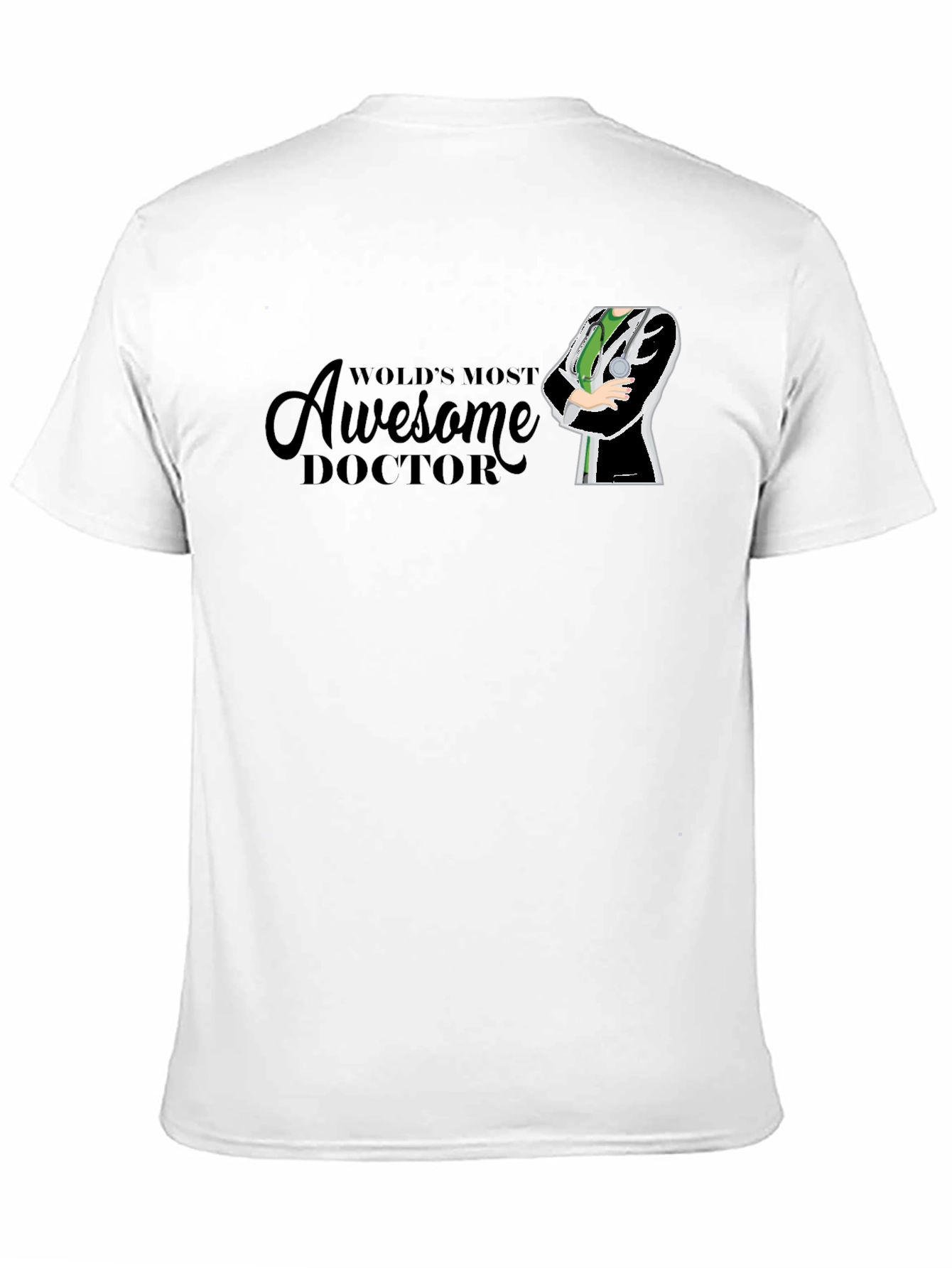 Awesome Doctor Graphic T-Shirt - Black