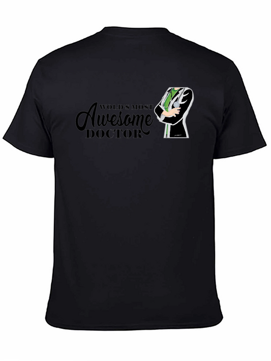 Awesome Doctor Graphic T-Shirt - Black